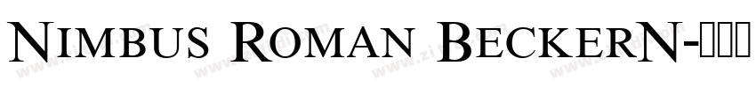 Nimbus Roman BeckerN字体转换